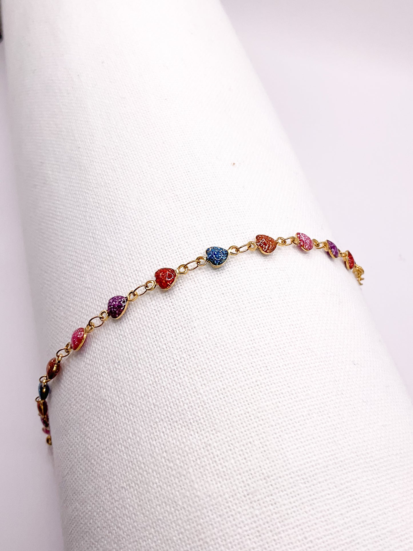 Sparkly heart bracelet