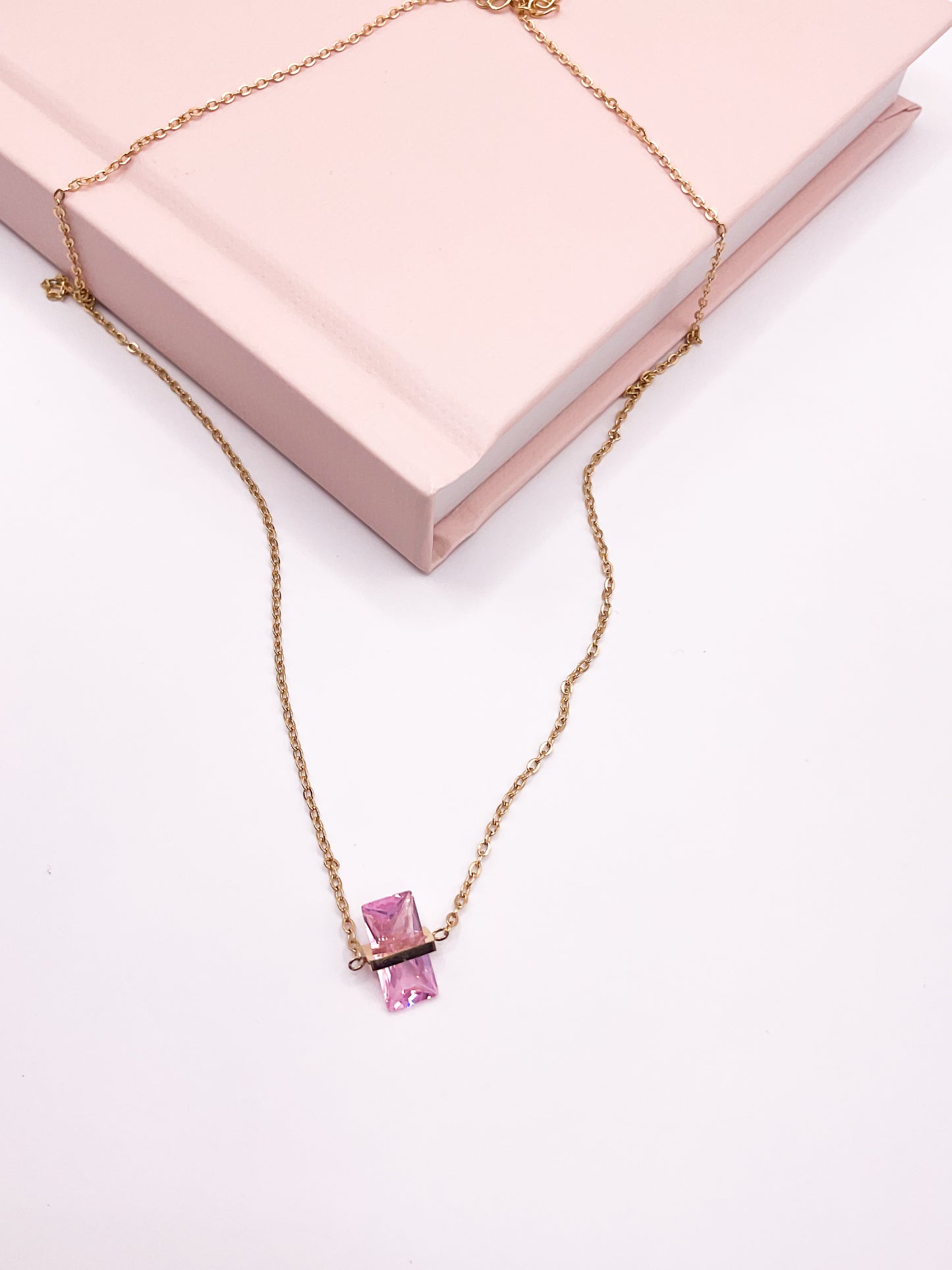 Pink love necklace