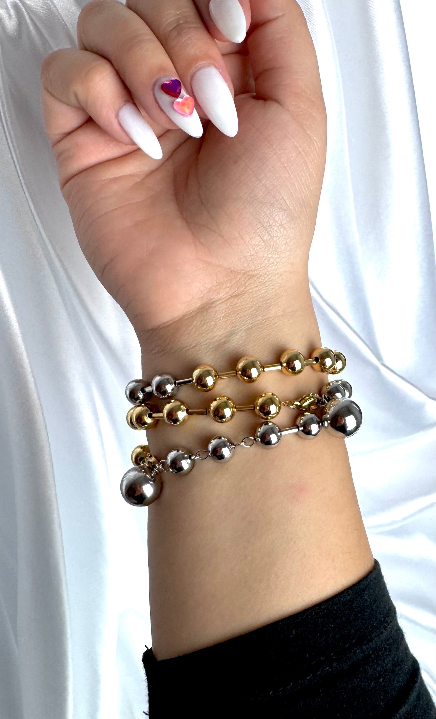 Gold and silver bracelet